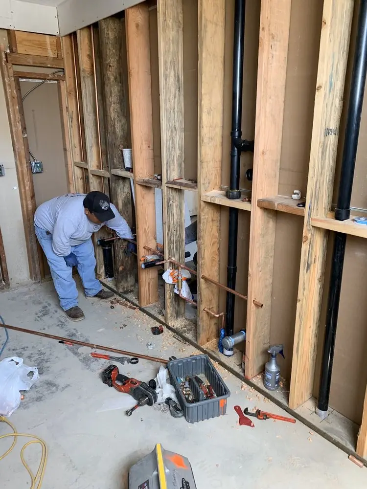 Commercial rough-in plumbing for Commercial Plumbing in La Fresa